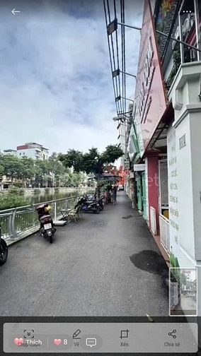 BÁN NHÀ 5 TẦNG MẶT HỒ TRUNG KÍNH TRẦN DUY HƯNG. CẦU GIẤY DT 90 M G 34.