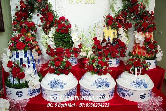 Lễ ăn hỏi đẹp , trang trí tư gia ngày cưới hỏi