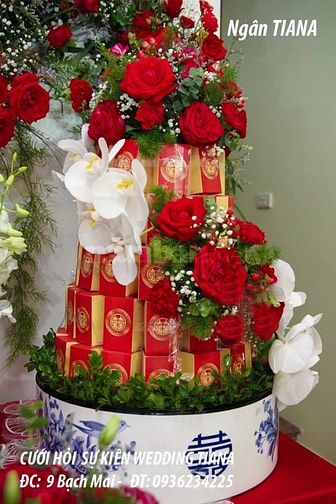 Lễ ăn hỏi đẹp , trang trí tư gia ngày cưới hỏi