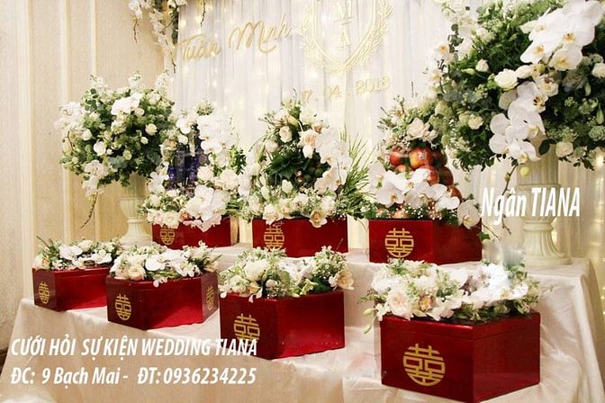 Lễ ăn hỏi đẹp , trang trí tư gia ngày cưới hỏi