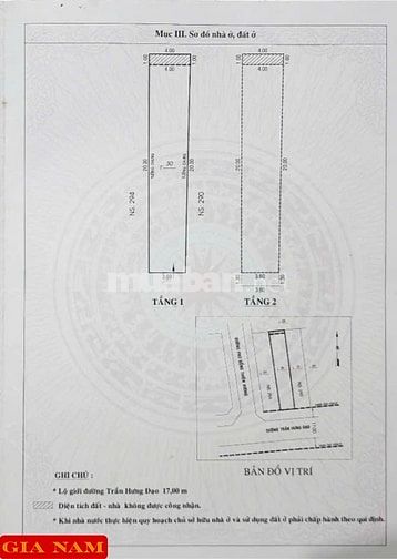 BÁN NHÀ MẶT TIỀN KINH DOANH : 292 TRẦN HƯNG ĐẠO - P. 11 - Q. 5 - TPHCM