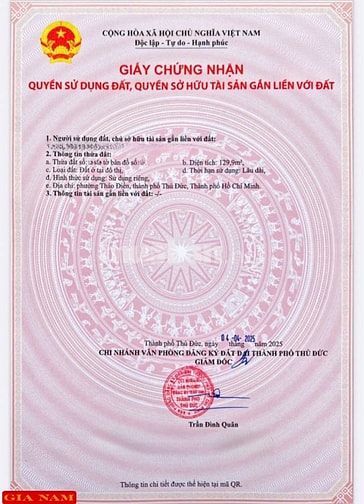 BÁN BIỆT THỰ SÂN VƯỜN GÓC 2 MẶT TIỀN : 7 ĐƯỜNG SỐ 65 - P. THẢO ĐIỀN 