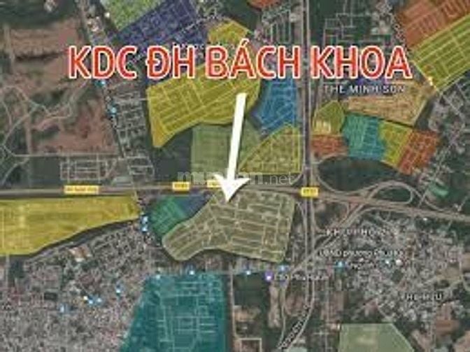 Bán lô đất biệt thự vườn 714m2, Sổ Cá Nhân, KDC Bách Khoa, giá rẻ