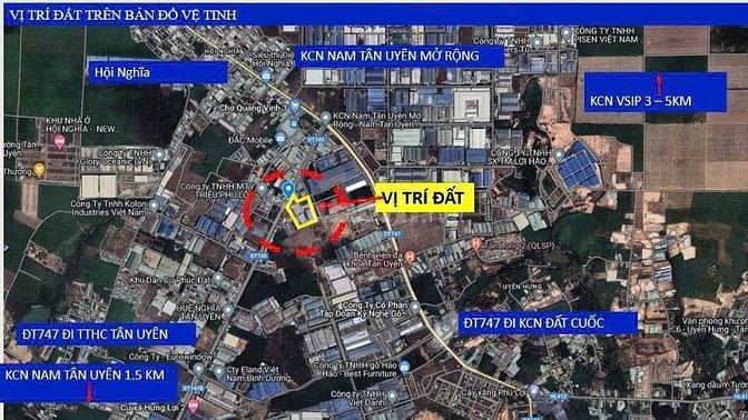 Bán nhà xưởng Tân Uyên Bình Dương 4 ha 2 giá 10 triệu/m²