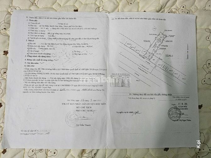 Chính chủ cần bán nhà mặt tiền đường Lê Lợi, Hóc Môn