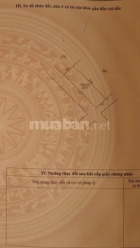 Chính chủ bán mảnh đất xã Đông La, Hoài Đức, 2 mặt tiền, đường ô tô 