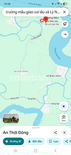1,84ha (18.370m2) đất L, Cách MT Lý Nhơn 150m, gần Tr học Dôi Lầu, LN