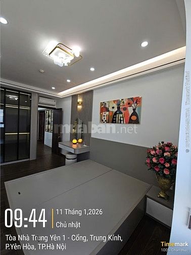 Chính chủ! Bán căn hộ TRUNG YÊN 1-125M2, 4PN-3WC, nhà đẹp!