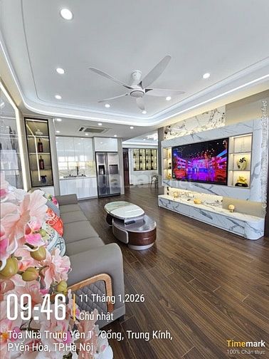 Chính chủ! Bán căn hộ TRUNG YÊN 1-125M2, 4PN-3WC, nhà đẹp!