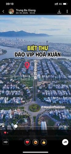 Chào bán đất biệt thự Nguyễn Đình Thi, Hoà Xuân, Cẩm Lệ, Đà Nẵng