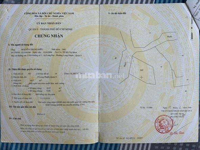 Khu nhà vườn gần vinhome quận 9,liền kề  đường số 4 , giá 10triệu/m2