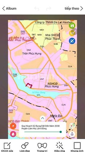 Bán đất 2 mặt tiền đường bê tông ven hồ Phúc Hưng