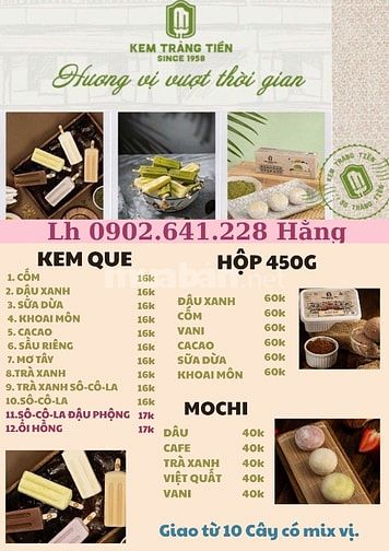 Kem Tràng Tiền 1958 - Hương vị Tràng Tiền