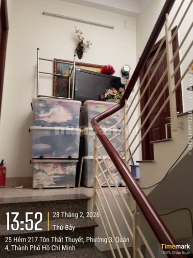 Chính chủ Bán nhà 4x18m 3 tầng 217/5 Tôn Thất Thuyết P3 Q4