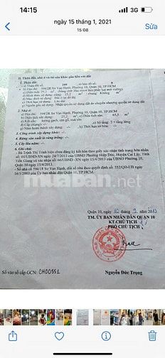 Bán nhà hẻm 594/2R Sư Vạn Hạnh, P. Vườn Lài, TP HCM