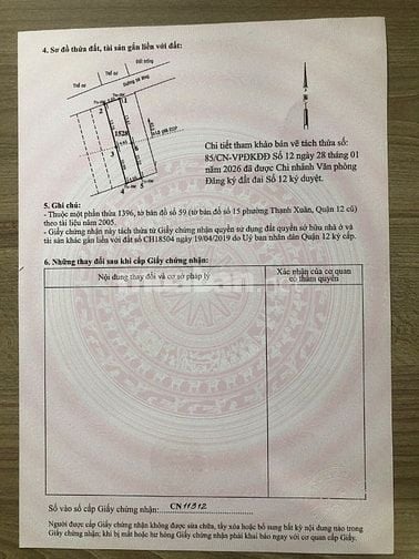 ĐẤT MẶT TIỀN ĐƯỜNG 40M2. THẠNH XUÂN. Q.12 HCM