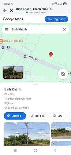 Bán 7,350m2 có 250m2 thổ, 2MT Rừng Sác, Bình Khánh, Cần Giờ