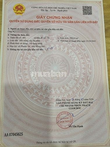 Bán đất gần đường Hùng Vương Siêu rẻ 