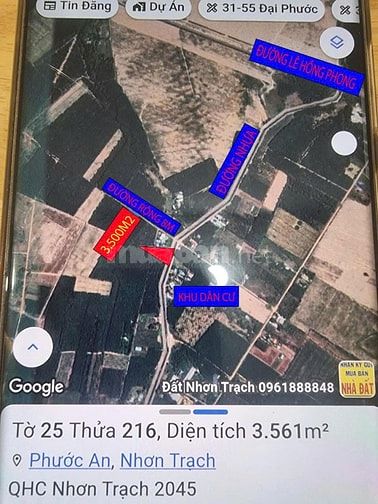 Bán đất khu dân cư Phước An giá rẻ 