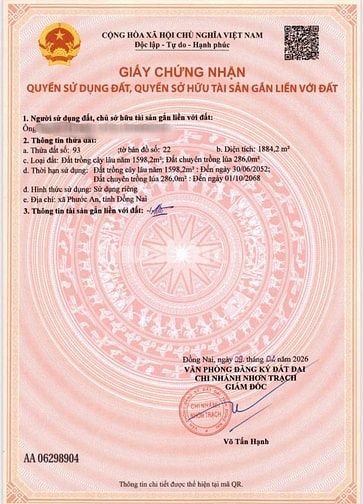 Bán Gấp Đất Đường Lê Hồng Phong Nhơn Trạch Giá Rẻ. 
