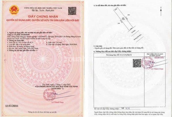 Đất sổ hồng 2026 khu dân cư Mai bá Hương