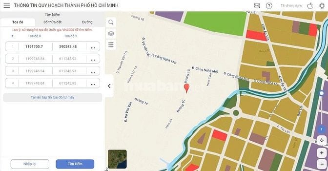 Cần bán lô đất MTKD đường 1C - thông ra Võ Văn Vân