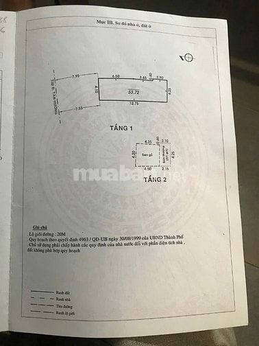 Nhà mặt tiền cấp 4 dtich 54m2 ngay mép chợ Tân Hương, Q. Tân Phú