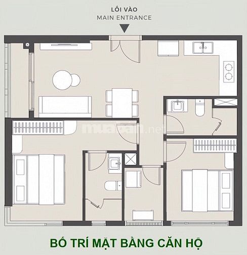 Cho thuê căn hộ 2PN, 2WC mới cao cấp, Lumière Boulevard, Vinhomes Q9
