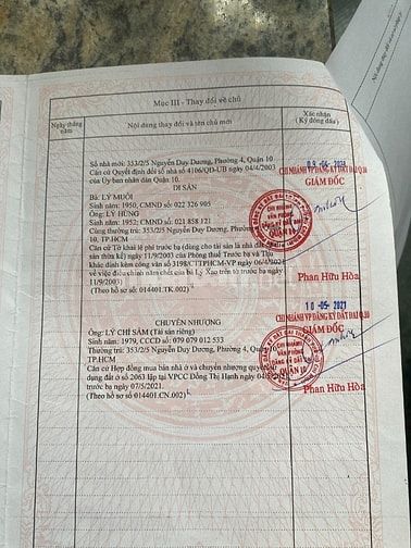 Bán nhà 353/2/5 Nguyễn Duy Dương p4q10