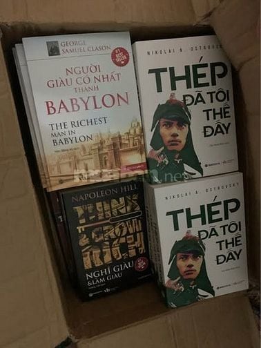 Thanh lý thùng sách giảm 40% giá bìa