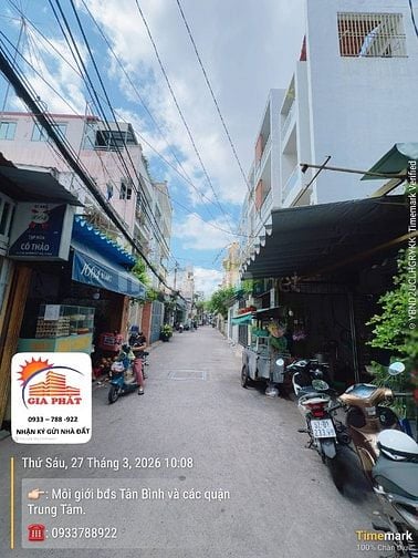 Nhà mặt tiền đẹp 42 Lê Lai- Bàu Cát , dt:3,8x16m. 3 tầng. 11tỷ2