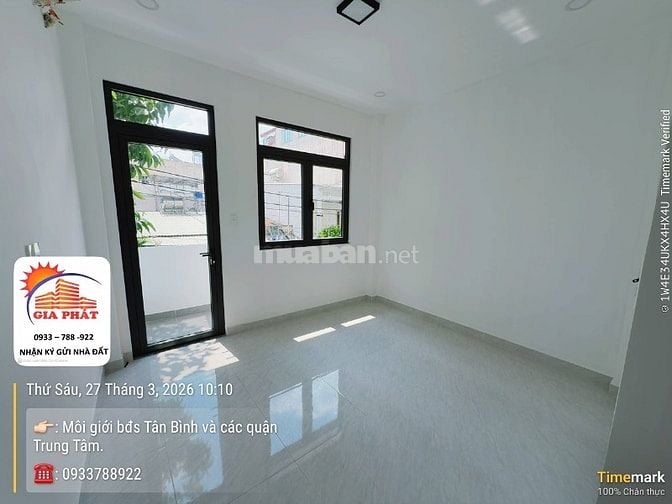 Nhà mặt tiền đẹp 42 Lê Lai- Bàu Cát , dt:3,8x16m. 3 tầng. 11tỷ2