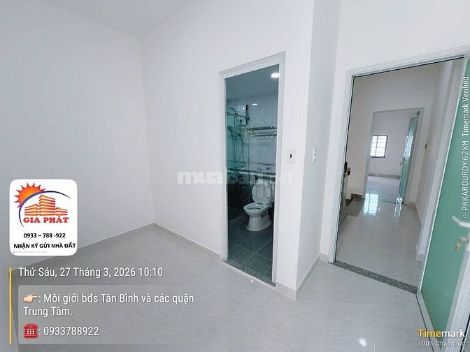 Nhà mặt tiền đẹp 42 Lê Lai- Bàu Cát , dt:3,8x16m. 3 tầng. 11tỷ2