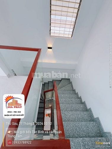 Nhà mặt tiền đẹp 42 Lê Lai- Bàu Cát , dt:3,8x16m. 3 tầng. 11tỷ2