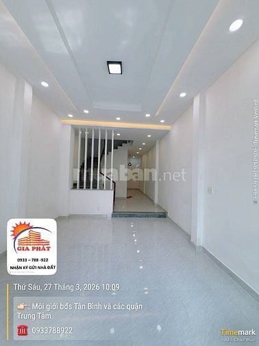 Nhà mặt tiền đẹp 42 Lê Lai- Bàu Cát , dt:3,8x16m. 3 tầng. 11tỷ2