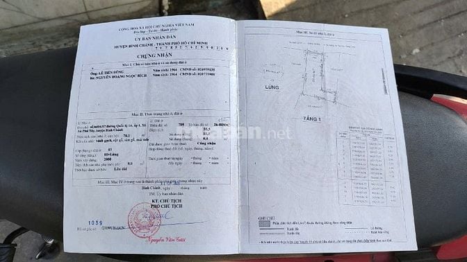 Bán nhà 660A/17 Ấp 35, Quốc lộ 1A, xã Bình Chánh, TP.HCM