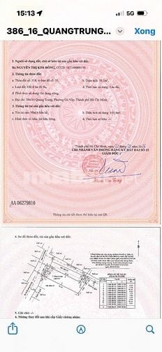 Bán nhà mới đẹp 4 tầng 386/14 Quang Trung p10 Gò Vấp (CITYPLAND- UBND