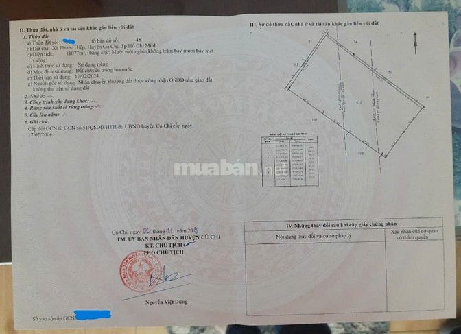Bán gấp lô đất mặt tiền đường Vành đai 4 Củ Chi tại xã Tân An Hội 