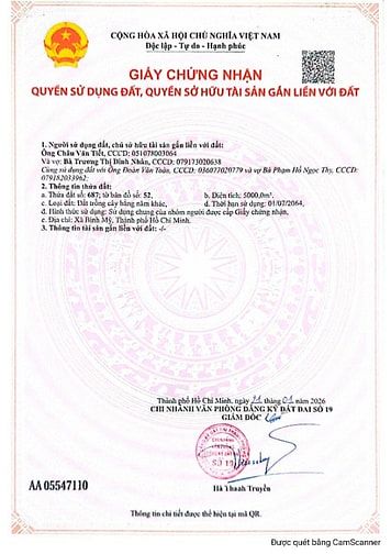 Bán 4 lô đất liền kề Võ Văn Bích, xã Bình Mỹ, Củ Chi, giá 5,2tr/m2