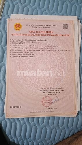 Bán đất mặt tiền đường 32m hiện hữu, sổ sẵn sang tên ngay, giá 1tr/m2