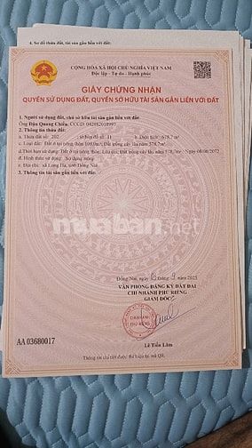 Bán đất mặt tiền đường 32m hiện hữu, sổ sẵn sang tên ngay, giá 1tr/m2