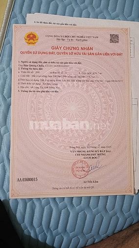 Bán đất mặt tiền đường 32m hiện hữu, sổ sẵn sang tên ngay, giá 1tr/m2