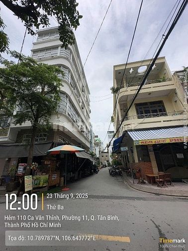 Góc 2 mặt tiền 112 Ca Văn Thỉnh. Sẵn hđ thuê 50tr. Giá 16tỷ9