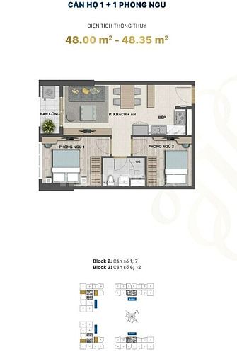 2pn view sông căn hộ Victoria Village 52m2 giá 5.3 tỷ bao gồm VAT