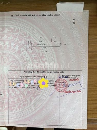 Đất thổ cư đã có sổ hồng, diện tích 168m2 cần tìm người hữu duyên