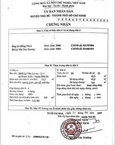 Nhà sổ riêng HXH, ngang 5m,dài 10m, trệt,lửng tại Phước Kiển Giá 4ty1