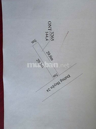Bán đất thổ cư mặt tiền đường Huyện 24, cách chợ Cần Đước 3km