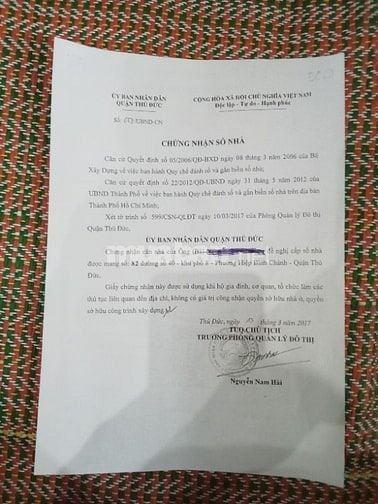 Bán nhà Mặt Tiền Phường Hiệp Bình Chánh, TP. Thủ Đức