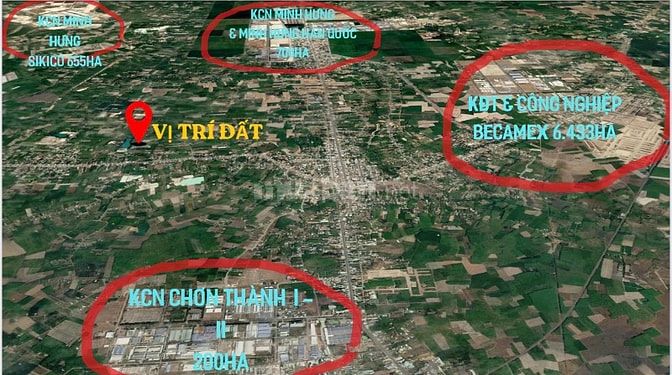 Đất đẹp xây nhà xung quanh đầy đủ tiện ích ngay trung tâm Chơn Thành