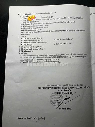 Bán nhà đất mặt tiền lê văn việt diện tích 217,4m2 full thổ có nhà 
